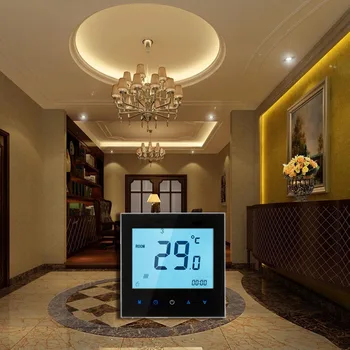 

New Indoor Temperature Thermostat LCD Display Touch Screen Electric Heating Thermostat Room Temperature Controller 16A 110-230V