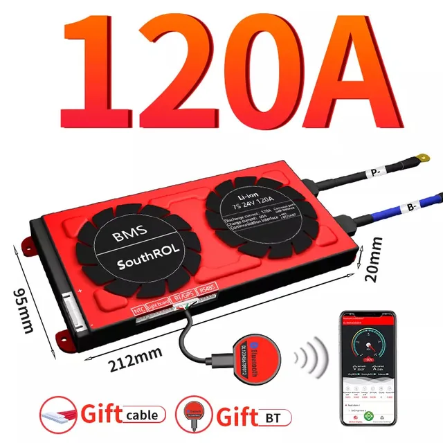 Smart BMS 4S LiFePo4 12V 24V 36V 48V 30A~500A Li-Ion LTO 3S 7S 8S 10S 12S 13S 16S 24S bms balance board bluetooth APP for solar 120A