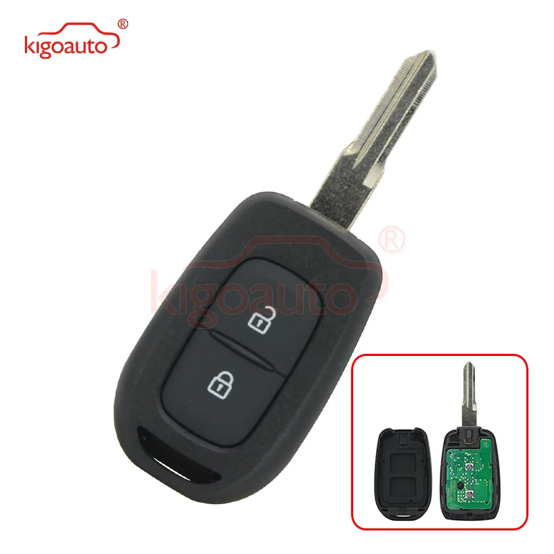 Kigoauto дистанционный ключ 2 кнопки 433 МГц FSK Hitag AES-4A чип для Renault Duster Kwid Sandero Logan Clio Fluence 2013