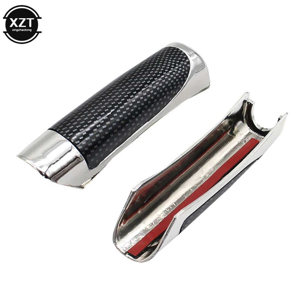 Car Hand Brake ABS Smooth Comfortable Carbon Fiber Style Protector Decor Cover Universal Accessory hand brake cover