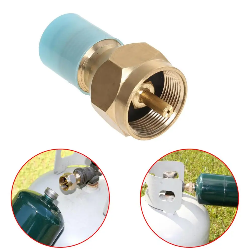 

Y type propane gas tank connector brass connector heater fisherman mountain camping hunting kit supplementary adapter