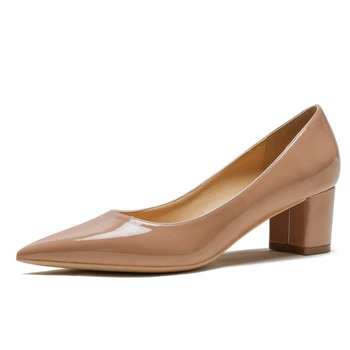 

2020 New Genuine Leather Streetwear Pointed Toe Summer Big Size High Quality Pumps Shoes Women Big Size 34-43 C0054