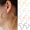 7CM/9CM Outline Africa Map Big Earrings Exaggerate Earring African Jewelry Traditional Ethnic Hyperbole Earrings #201121 1