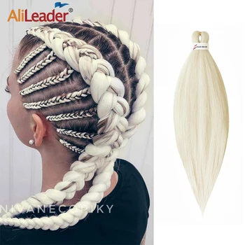 

Alileader Ez Braids Pre Stretched Hair Ombre Crochet Ez Braids Professional Braiding Hair 1pcs Yaki Synthetic Hair For Braid