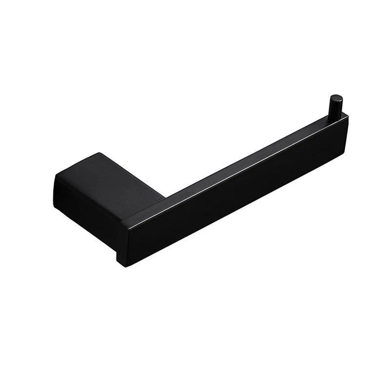

1PC Toilet Paper Holder Tissue Roll Holder Hanger Matte Black Bathroom Accessories Wall Mount держатель для туалет