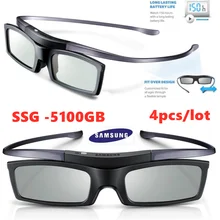 4pis официальные оригинальные 3D очки ssg-5100GB 3D Bluetooth очки активного действия очки для всех samsung 3D ТВ серии