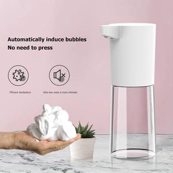 

Automatic Liquid Soap Dispenser Hand Washing Container Automatic M5 500ml Smart Foaming Wall Mounting ABS Hand Cleaning