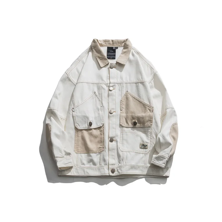 

Northern Boundary Men'S Wear 2020 Spring New Style Mixed Colors Dimensional Patch Pocket Popular Brand Coat Men's Loose-Fit Yout