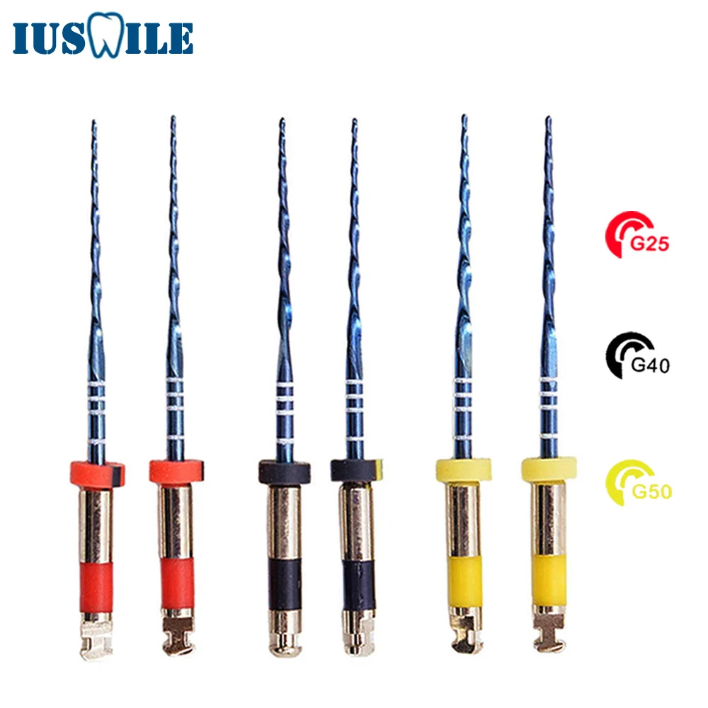 Glin Reciprocate Dental Endo Flexible Rotary Root Canal Files Niti Blue Material Dentistry One File Only Reciprocating Motion