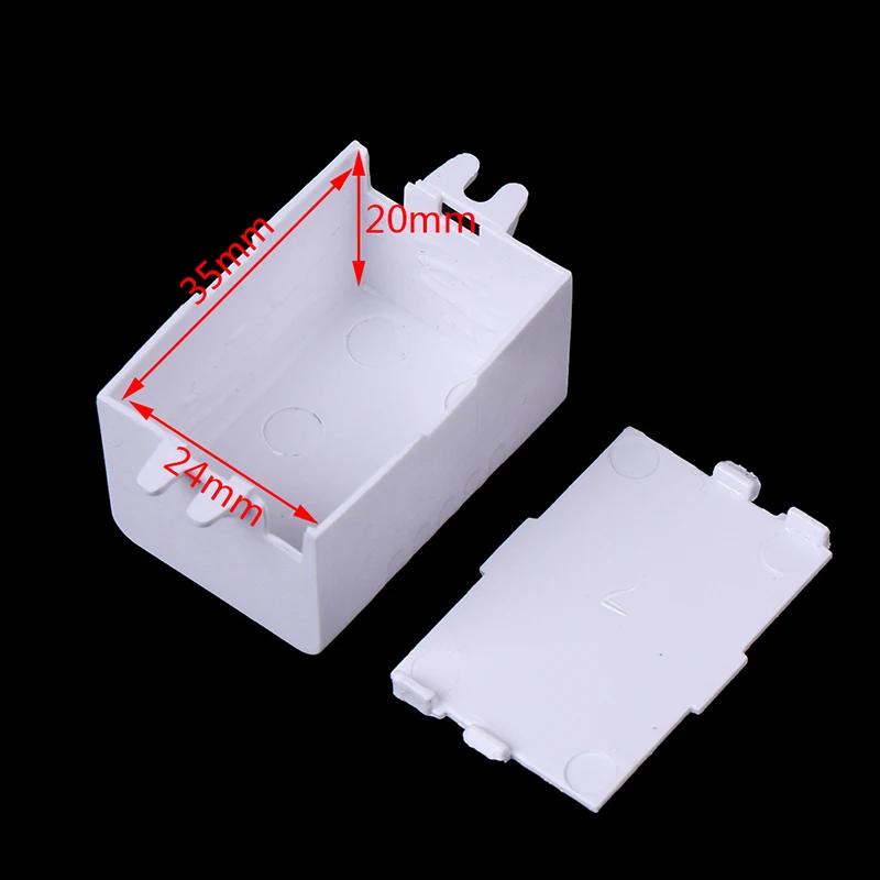 NEW 1pc Waterproof Plastic Electronic Enclosure Project Box Black Connector Wire Junction Boxes 65x38x22mm
