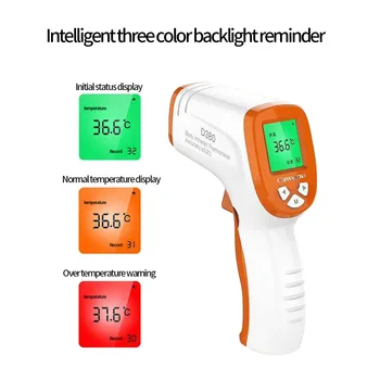 

Non-contact Infrared Handheld Thermometer Ambient/Human Body Temperature Measuring Device with LED Display