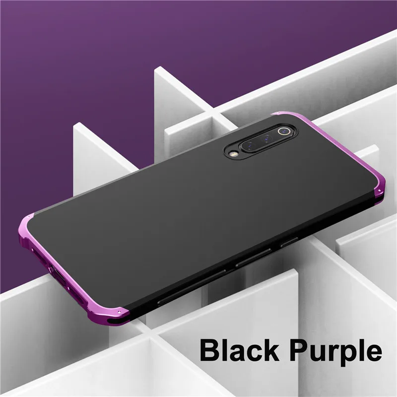 Shockproof Mi 9 Armor Case for Xiaomi Mi 9 Case Metal Frame Hard PC Cover Coque for Xiaomi Mi 9 Pro Case Anti-Drop Mi 9 Funda