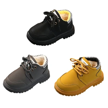 

Children Shoes Boys Kids Casual Leather Boots Baby Girls Boot Anti-slip Walking Shoe
