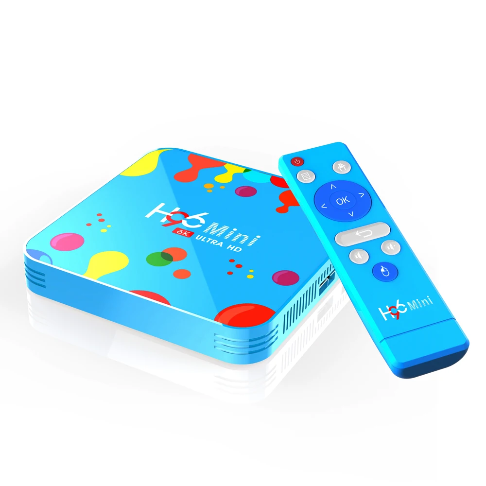 20 шт./лот H96 mini tv box Top Box Media Player Wifi Bt allwinner h6 Smart Android 9 0 128 Гб 4K 32 Гб|ТВ-приставки и