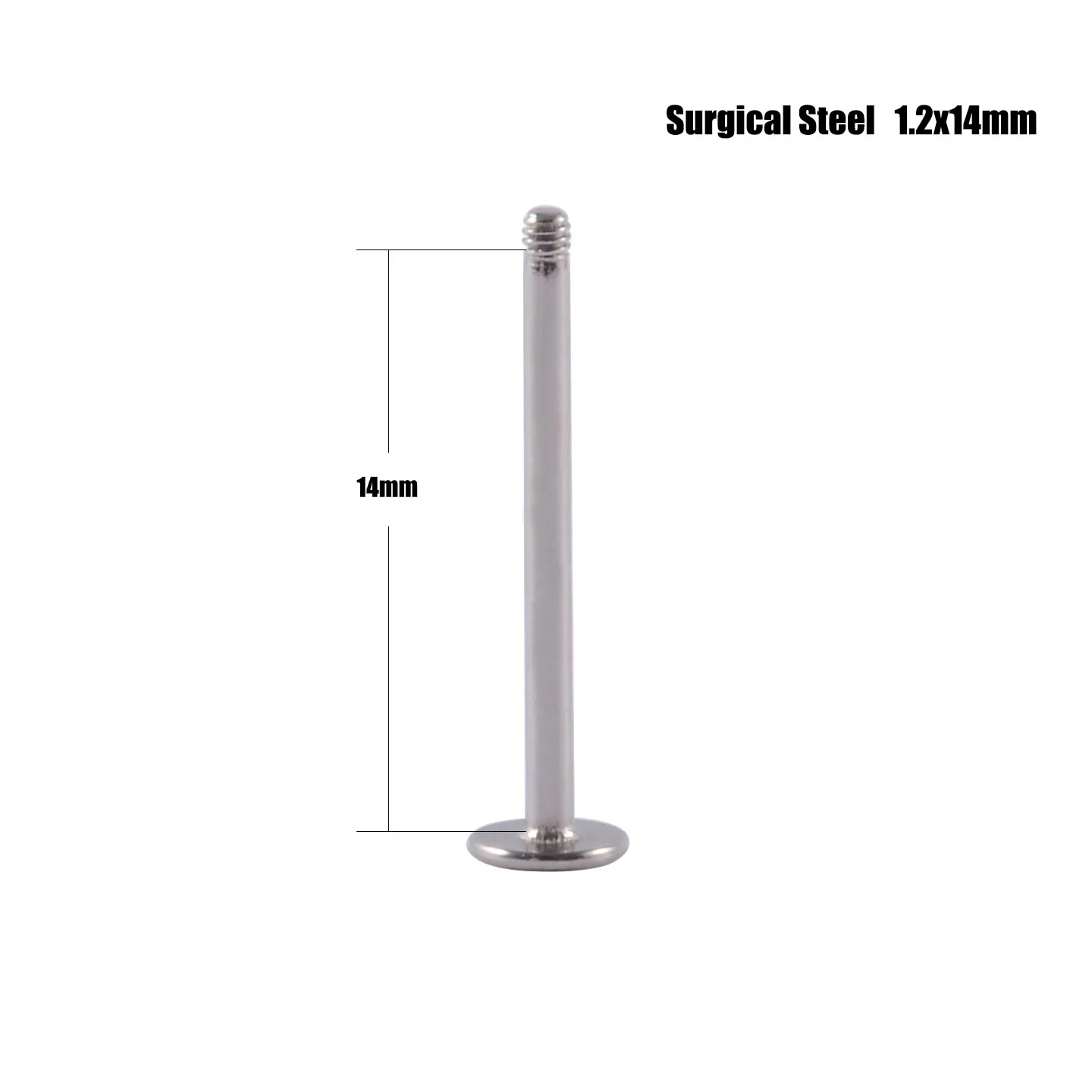 Steel Titanium Lip Bar Parts Screw Thread Labret Post Barbells Lip Piercing Earring Stud Body Jewelry 10PCS piercing jewelry,body piercing jewelry,body jewelry,ear piercing jewelry,body piercing earrings,metal jewelry