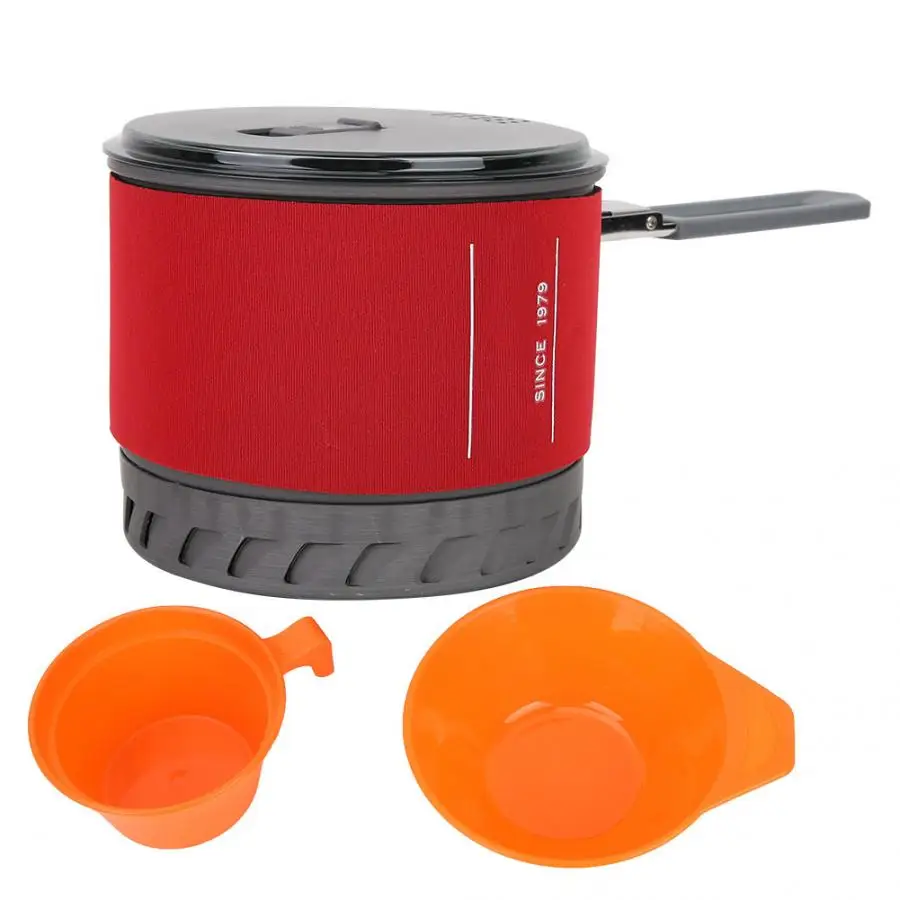 

Outdoor Camping Cooking Pot Outdoor Tools Folding Handle 1/2 Person Cookware Bowl Kit OUTDOOR Camping Accessories