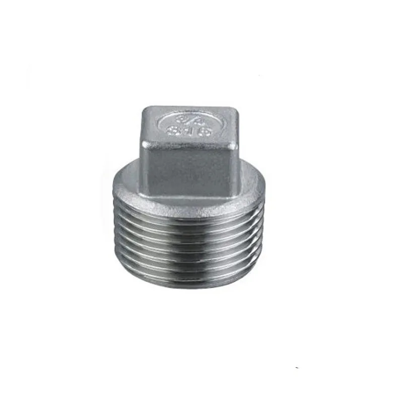 

BSPT 1/2" DN15 Stainless Steel SS304 Threaded Male Malleable Square Head Pipe Plug For Water Gas Oil