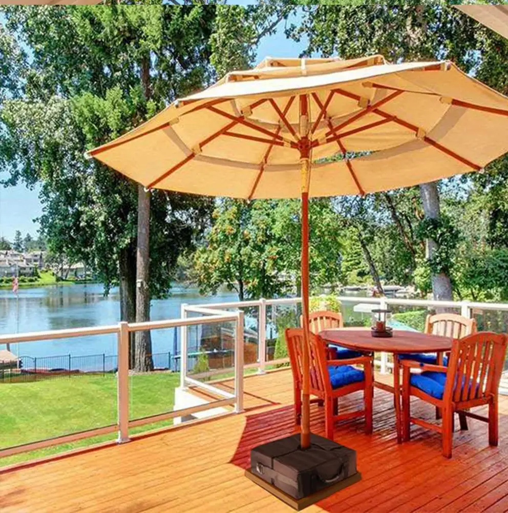 

Patio Beach Tent Base Weight Bag for Canopy Sand Ergonomic Stand Add Weight Round Umbrella Base Bag for Outdoor Parasol
