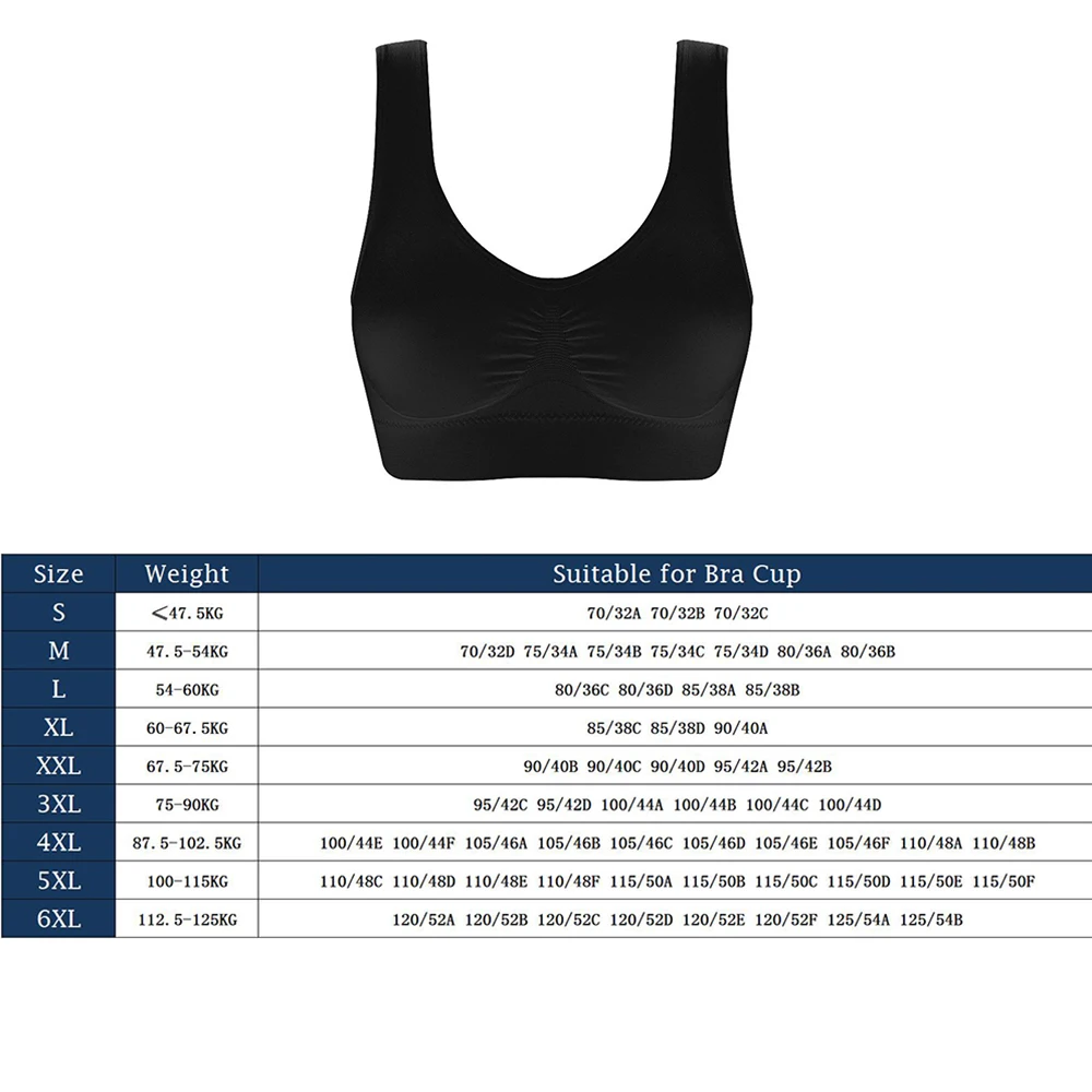 Seamless Sports Bra Wirefree Yoga Bralette with Removable Pads for Women  Plus Size Sleep Bras Fitness Sportswear Sports Top - AliExpress