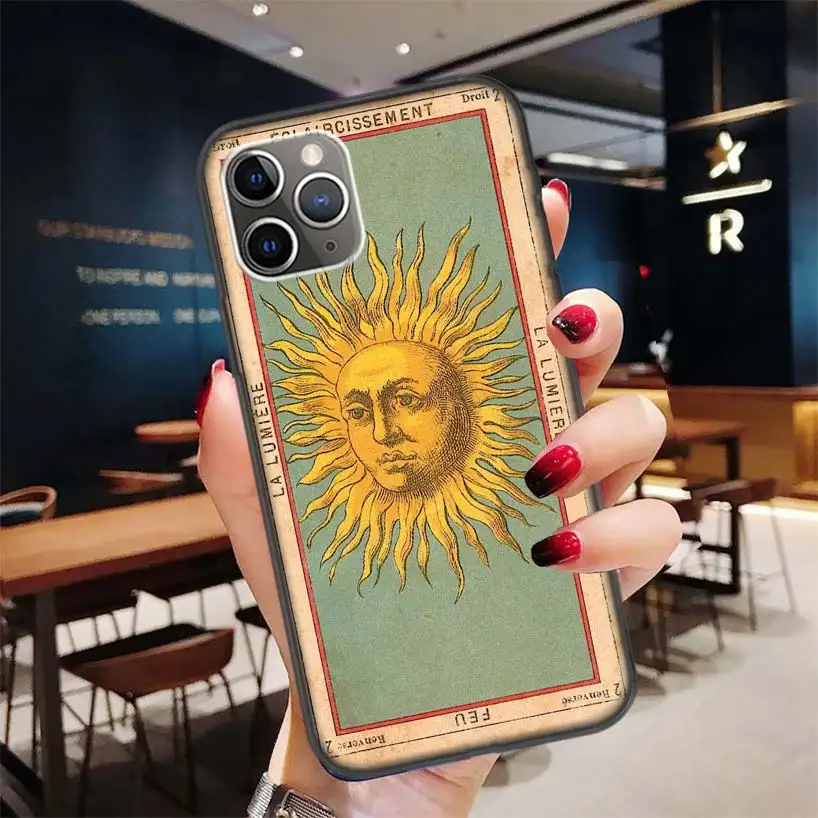 Tarot Cards Reading Black Case for Apple iPhone 11 Pro XR 7 8 6 6S Plus 2