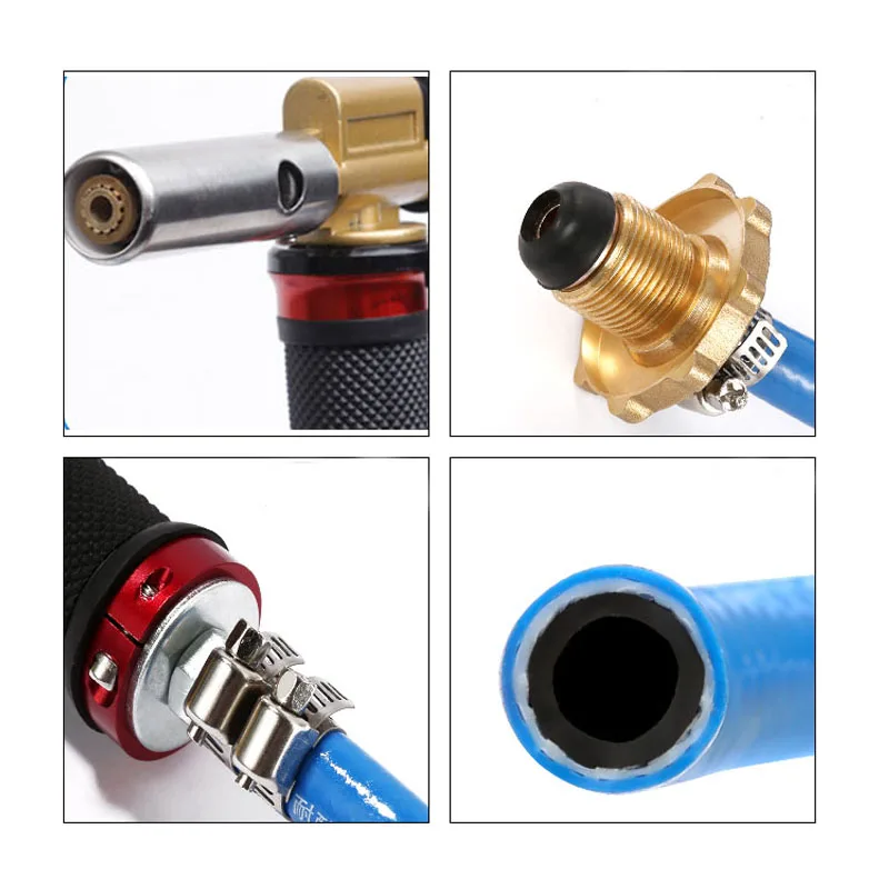 Liquefied Propane Gas Electronic Ignition Welding Gun Torch Machine Equipment with 2.5M Hose for Soldering Weld Cooking Heating