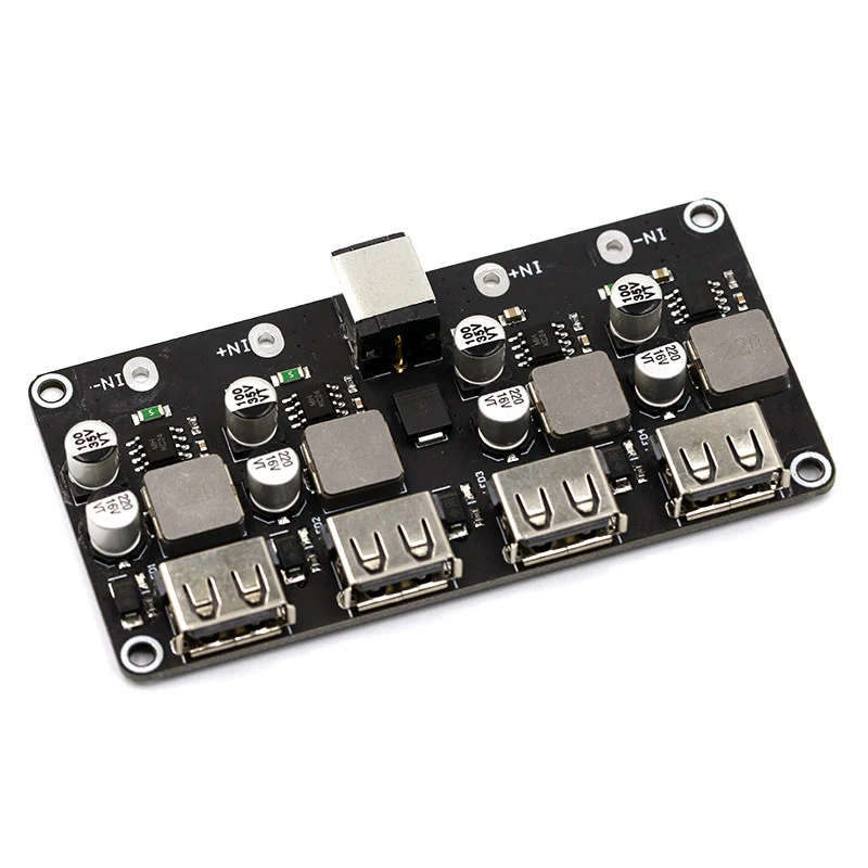 USB QC3.0 QC2.0 DC-DC 벅 컨버터 충전 스텝다운 모듈 6-32V 9V 12V 24V 고속 충전 회로 기판 3V 5V 12V