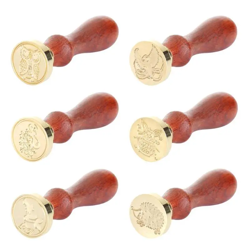 

DIY Ancient Seal Retro Wedding Wax Stamp Fashionable Customs Design Letter Envelope Crafts Home Office Essential Supplies