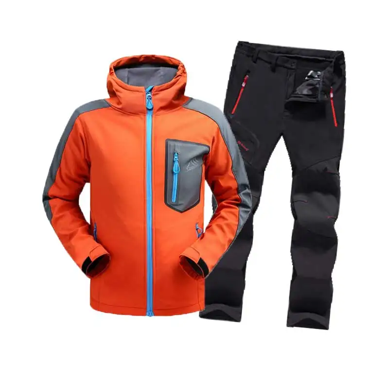 

SAENSHING Man Winter Fishing Waterproof Camping Trekking Fleece Outdoor Hiking Pants Climbing skiing Softshell Trouser Travel