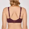 Women's Smooth Full Figure Large Busts Underwire Embroidery Seamless Minimizer Bra Plus Size ► Photo 3/6
