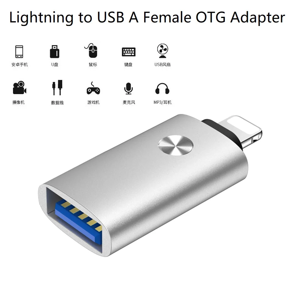 LightningtoUSBAFemaleOTGAdapterforiPhone14ProMaxiPad