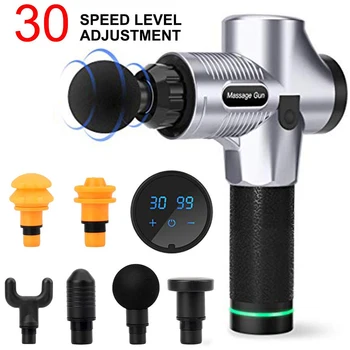 

30 Files Massage Gun Percussion Massager with 6 Massage Heads Machine Relax Muscle Massager Full Body Relief for Muscle