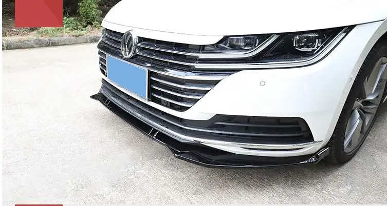 Для CC Body kit спойлер 2019 + для Volkswagen ABS задний бампер диффузор защитные