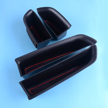 

beler ABS 4PCS Car Inner Front Rear Side Door Armrest Storage Box Holder Fit for Toyota Highlander 2015 2016 2017 2018 2019