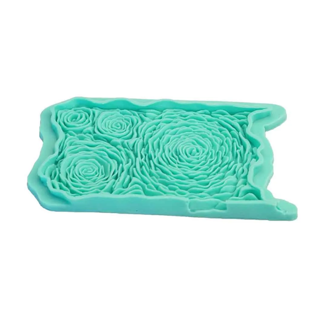 Новая горячая распродажа DIY Rosette Ruffle Simpress силиконовая форма гофрированные розы Форма для помадки, Sugarcraft Новое поступление#20191023