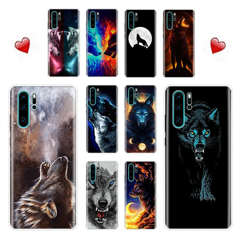 Роскошный чехол с рисунком волка для Honor 10 20 lite P Smart 2020 Mate Lite Huawei 8X Y5 Y6 Y7 Y9 2019 |