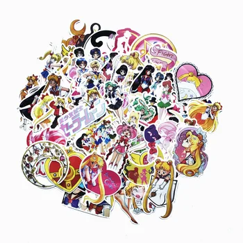 

75pcs Anime Sailor Moon Sticker Paster Cartoon Scrapbook Craft Decor Cosplay Costumes Prop Accessories