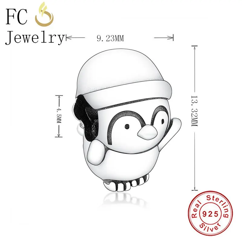 FC1285 FC ювелирное изделие, браслет Pandora,, 925, серебро, золото, рыба, Русалка, камбала, бисер, ручная работа, Berloque, новое поступление - Цвет: FC1285
