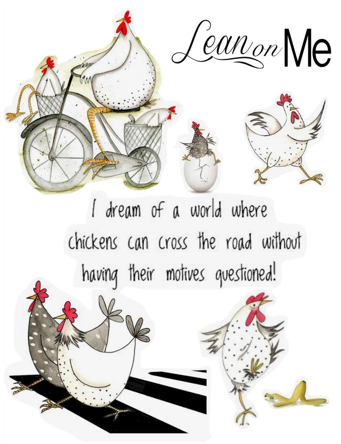 Animal Chicken Pattern Stamp And Metal Die Scrapbooking Alphabet Stamp