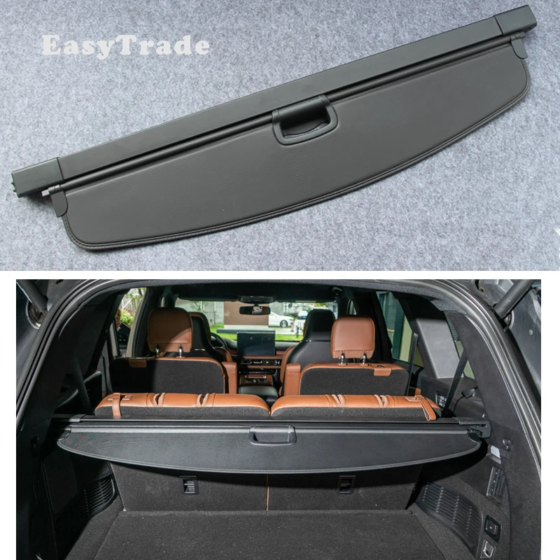 

For Lincoln Aviator 2020 Accessories Stainless Steel Car Curtain Trunk Partition Curtain Partition Rear Racks Car Accessories