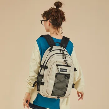

Schoolbag female new style Korean college students backpack high school large capacity male ins wind backpack female backpack