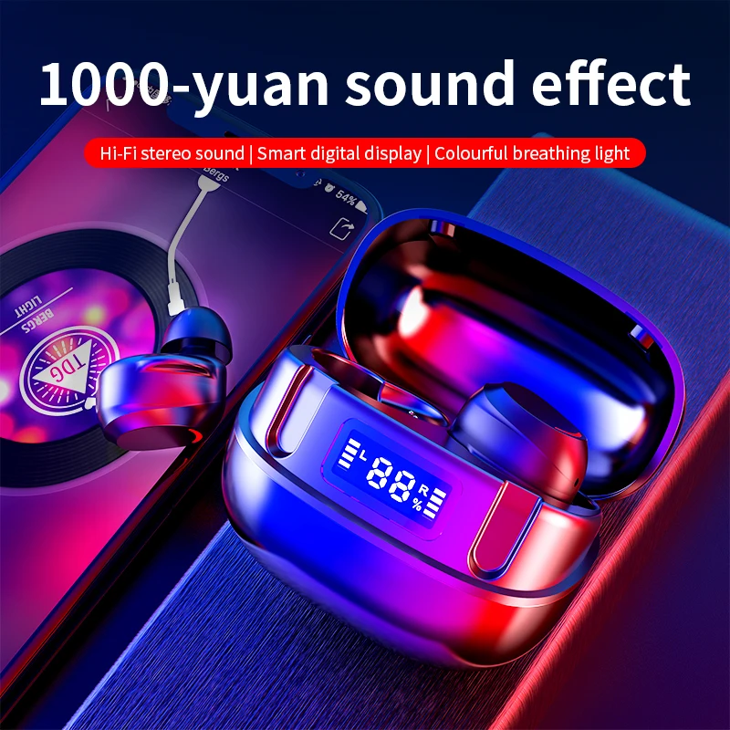 Bluetooth гарнитура с микрофоном TWS матовая|Наушники и гарнитуры| |