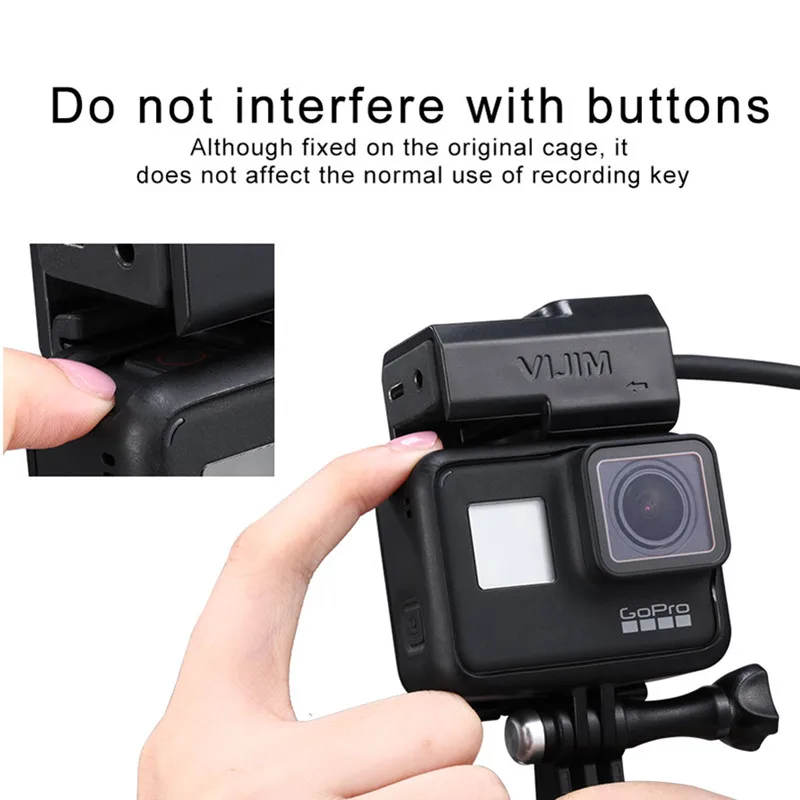 Крепление для микрофона Адаптер для Gopro 3,5 мм Mic адаптера Холодный башмак продлить крепление для экшн-камеры Gopro Hero 7 6 5 чехол крепления