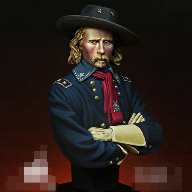 1/12 Джордж А. Модель из смолы бюст GK Custer 1865 исторические фигурки несобранный и