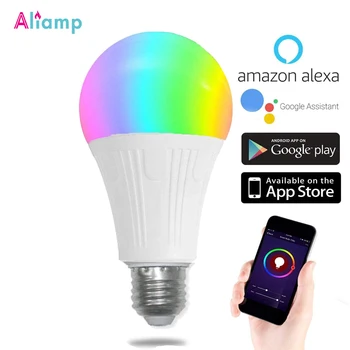 

WiFi Smart Led Light Bulb E26/E27 Lamp A19 7W Warm 3000K Cold White 6000K RGB Remote Control Tuya Alexa Google Home Assistant