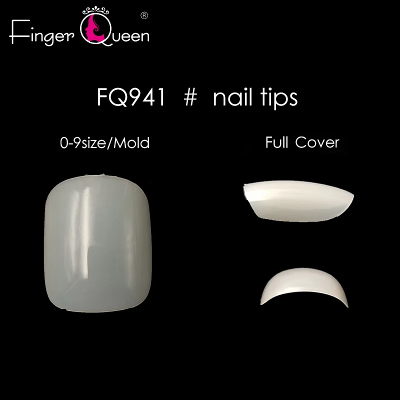 Finger queen 100 шт+ коробка искусственный акрил носок накладные ногти Советы натуральные/прозрачные ноги поддельные ногти Маникюр Искусство украшение искусственный