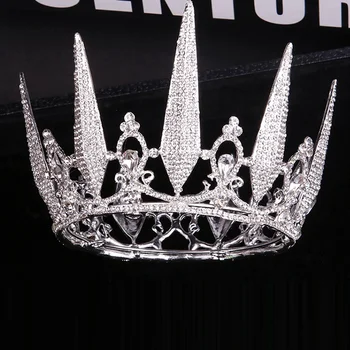 

Baroque Bridal Crowns Gold Silver Headpiece Crystals Wedding Accessories