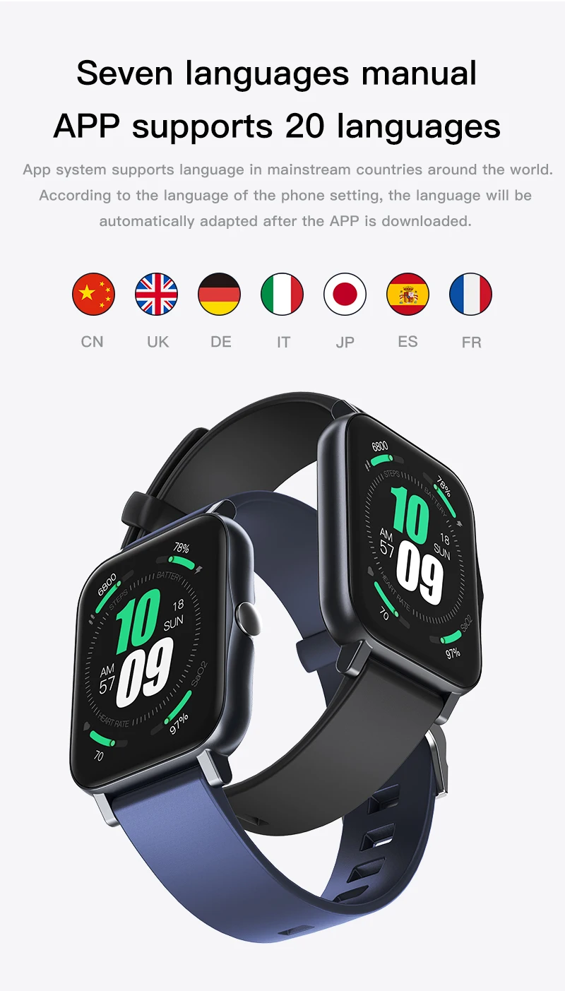 2021 New Smart Watch for Men S80 Full Touch Screen Sport Fitness Watch IP67 Waterproof Bluetooth For Android ios smartwatch Men