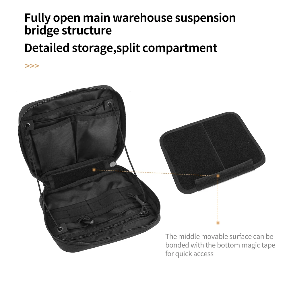 AUSGEZEICHNETE ELITE SPANKER Taktische EDC-Tasche Outdoor-Hüfttasche Jagdtaschen Molle-Werkzeugtasche Solide Reißverschlusstaschen – Detail 8