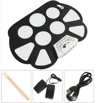 

Hand Roll Electronic Drum Stand Portable W758 Children's Simulation Jazz Drum Stand Percussion Instrument