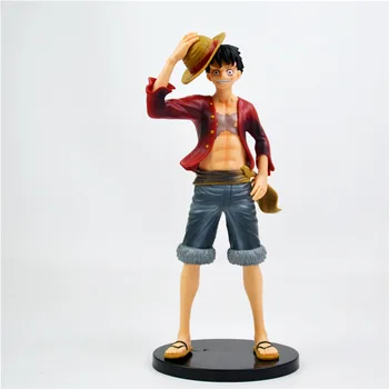 

Anime one piece monkey d luffy straw hat pvc action figure collectible model 27cm Toy